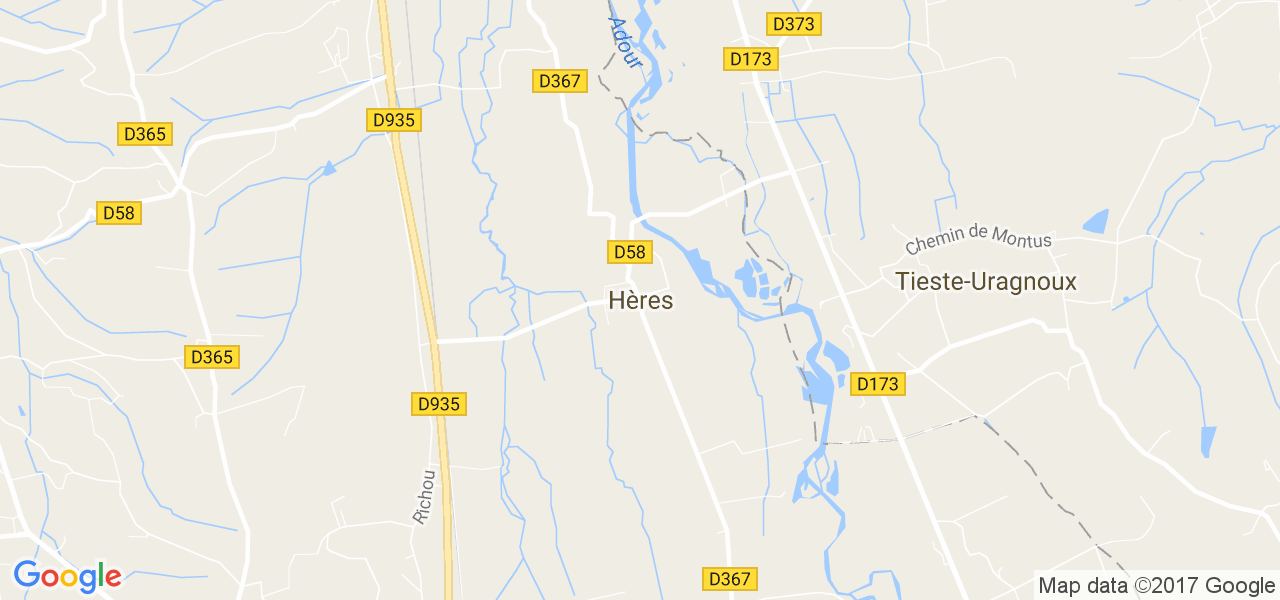 map de la ville de Hères