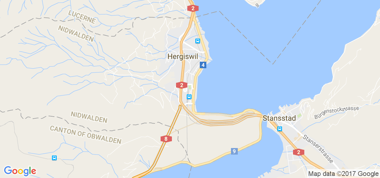 map de la ville de Hergiswil