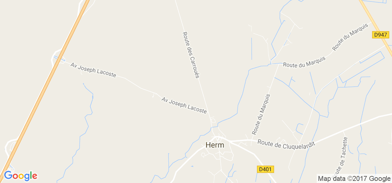 map de la ville de Herm