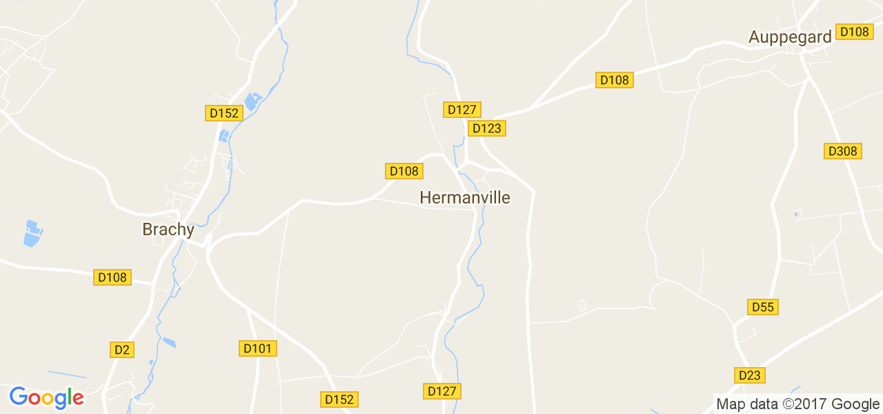 map de la ville de Hermanville