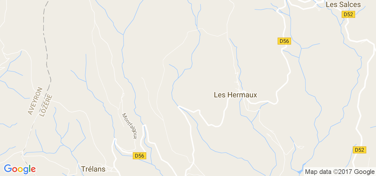 map de la ville de Hermaux