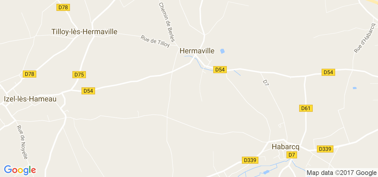 map de la ville de Hermaville