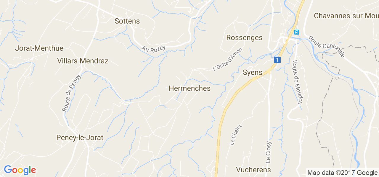 map de la ville de Hermenches