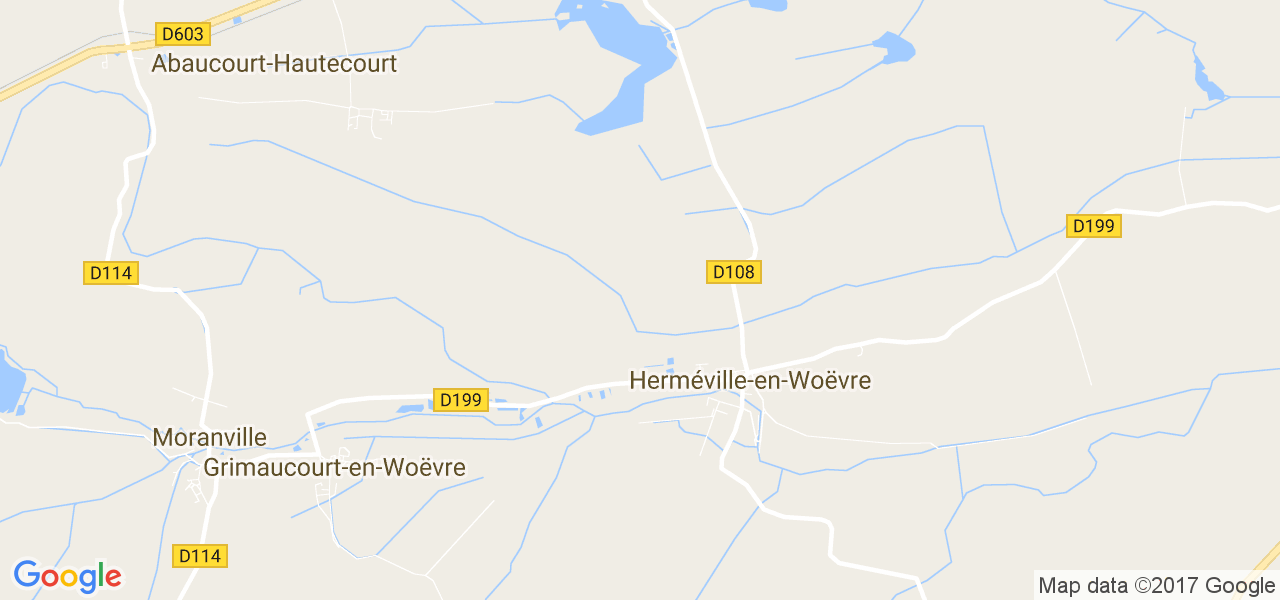 map de la ville de Herméville-en-Woëvre