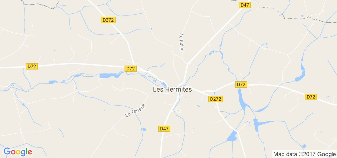 map de la ville de Hermites