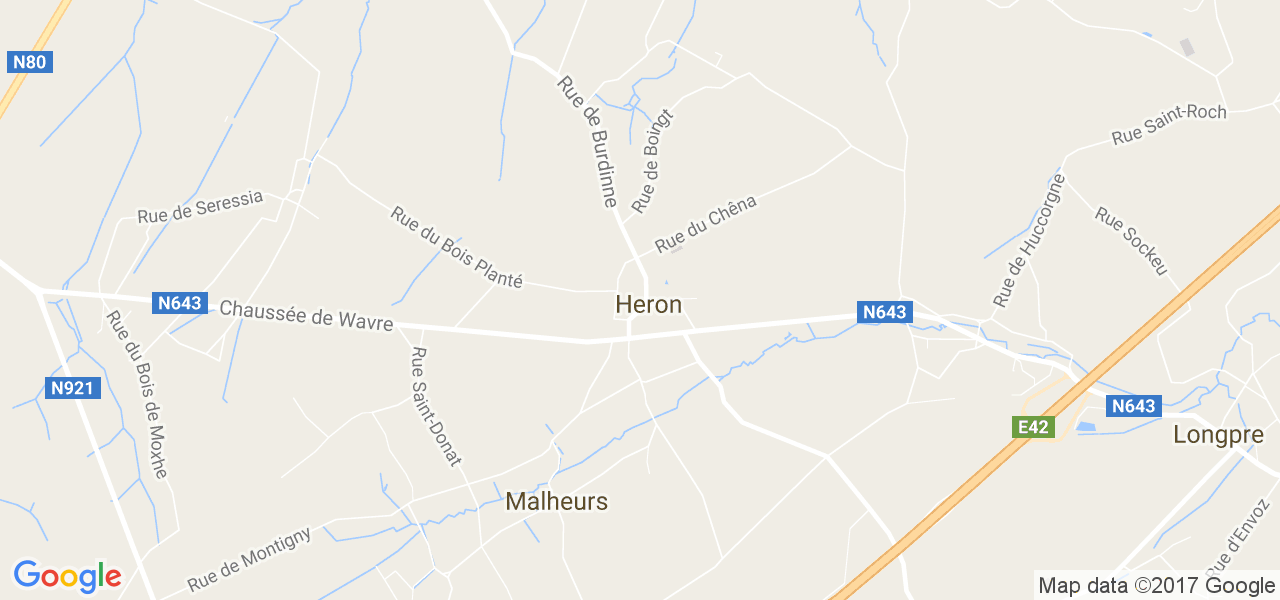 map de la ville de Héron