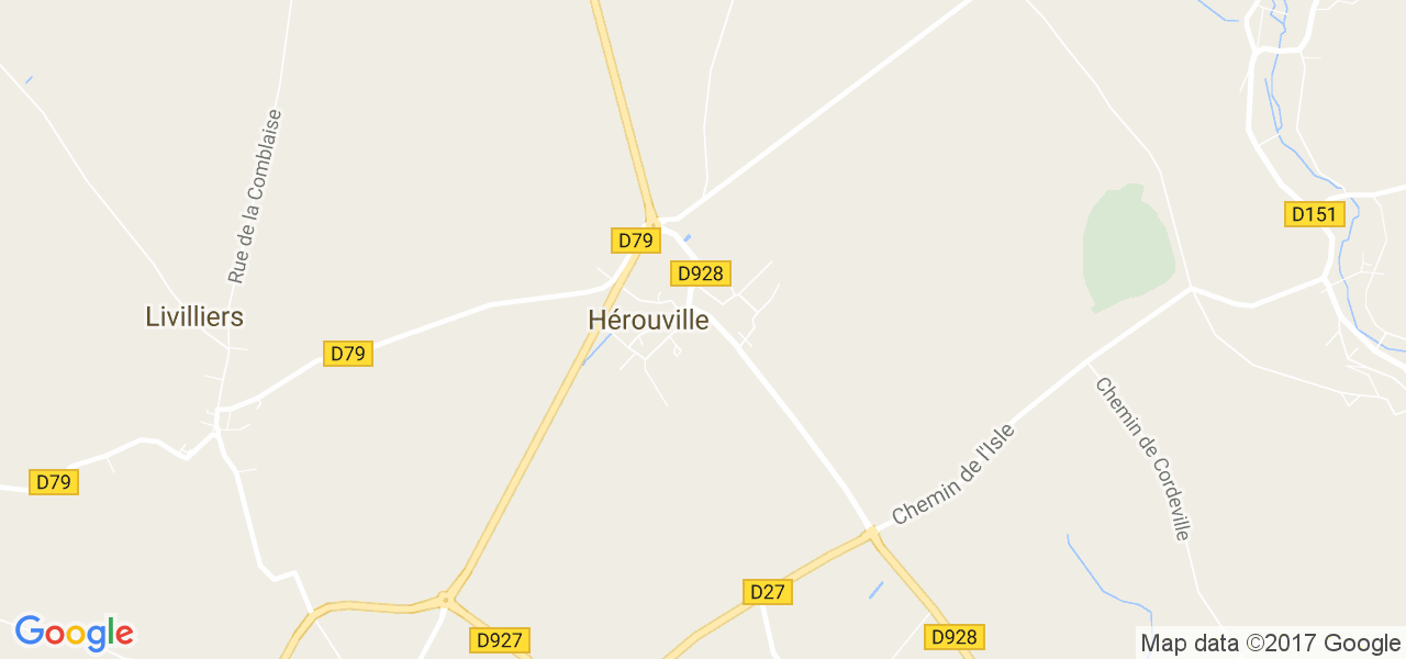 map de la ville de Hérouville