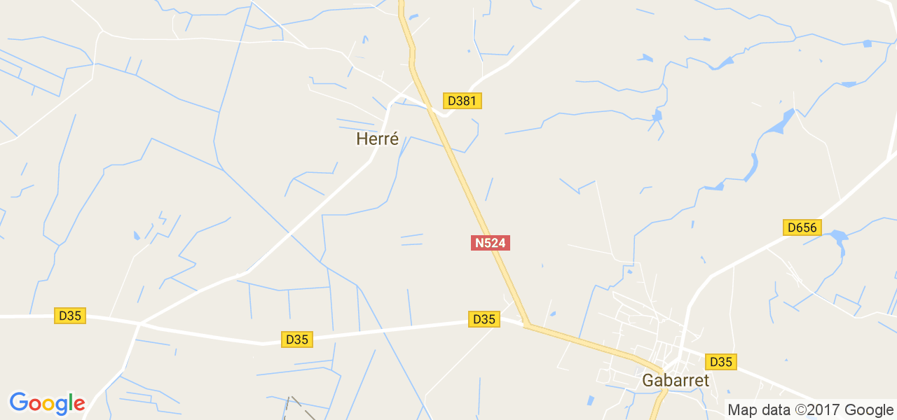 map de la ville de Herré