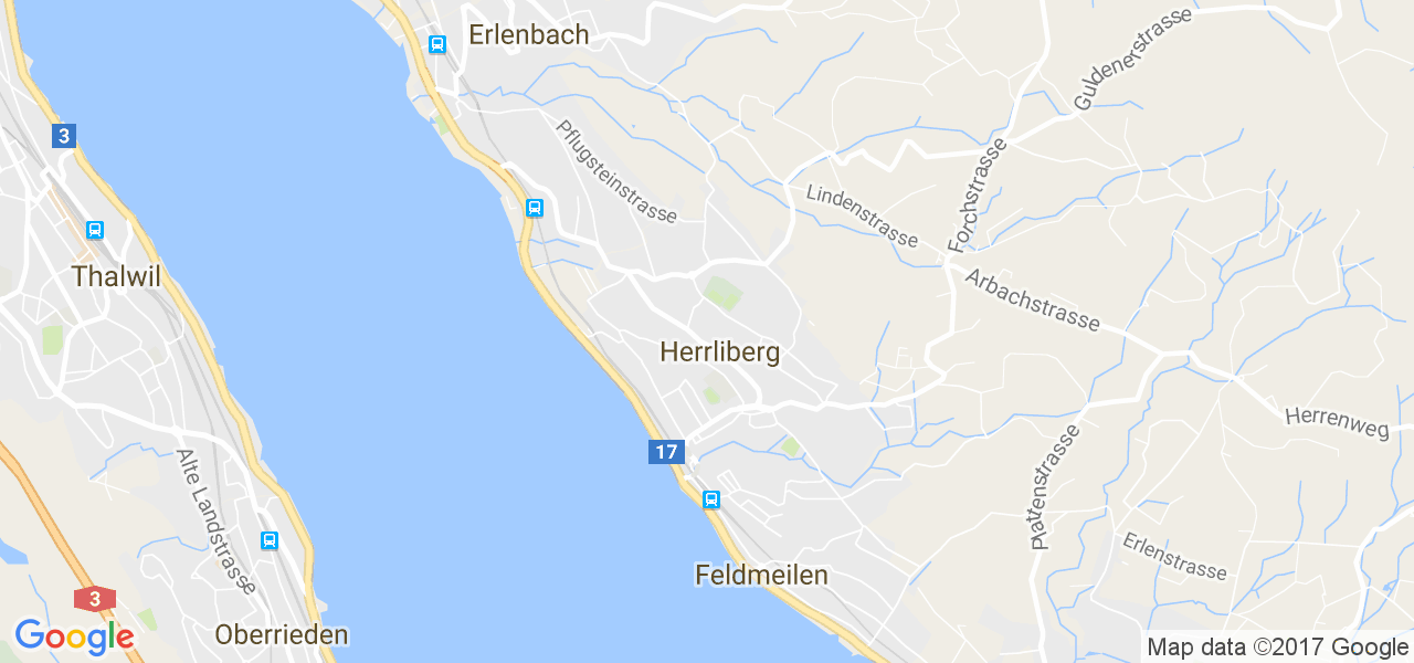 map de la ville de Herrliberg