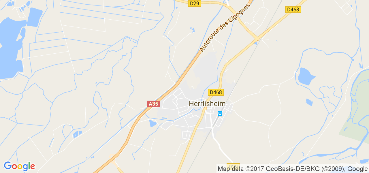 map de la ville de Herrlisheim