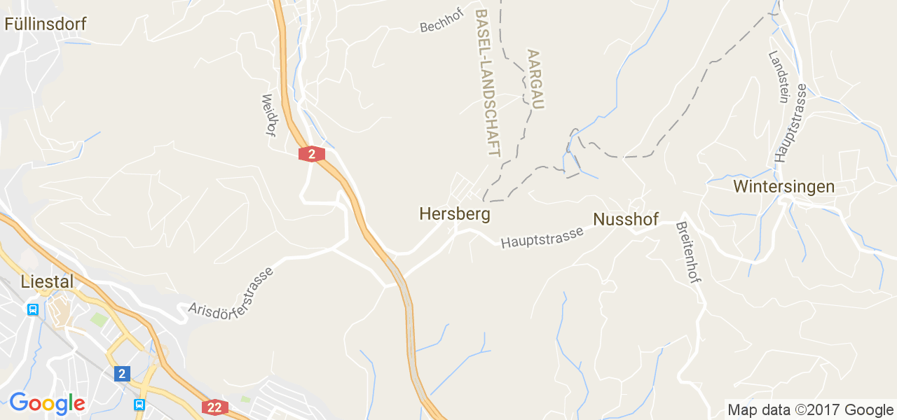 map de la ville de Hersberg