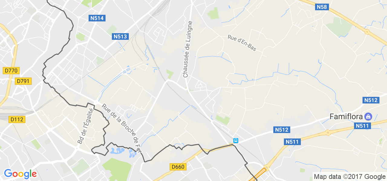 map de la ville de Herseaux