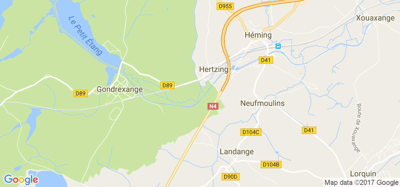 map de la ville de Hertzing