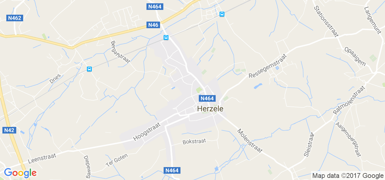 map de la ville de Herzele