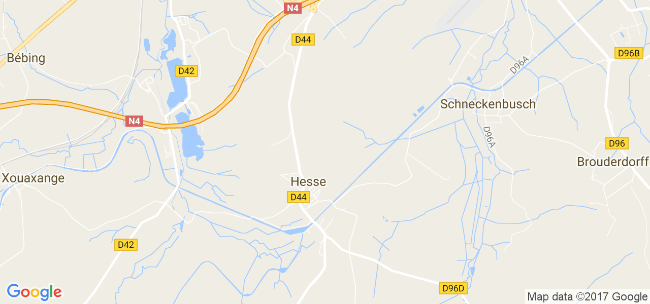 map de la ville de Hesse