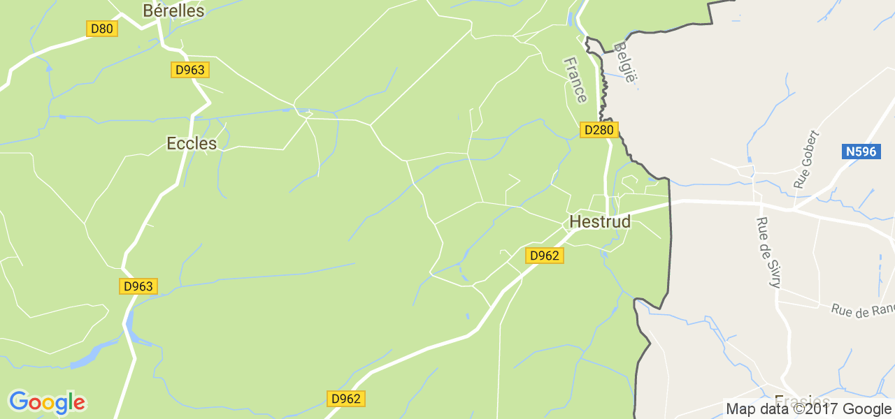 map de la ville de Hestrud