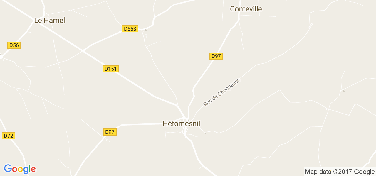 map de la ville de Hétomesnil