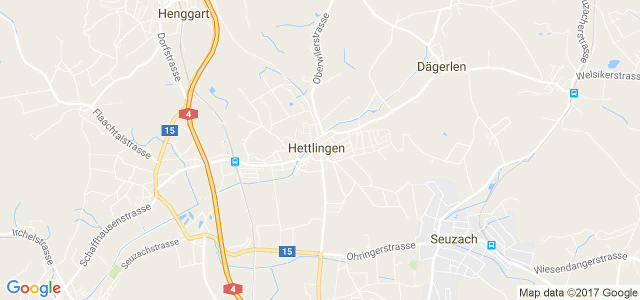 map de la ville de Hettlingen