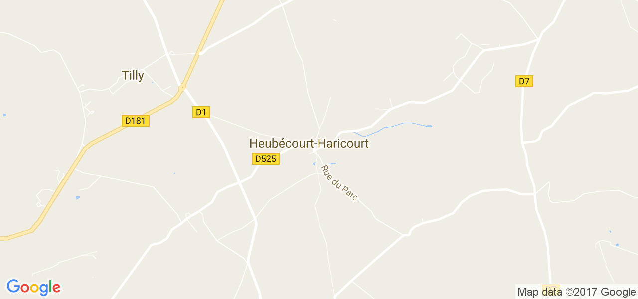 map de la ville de Heubécourt-Haricourt