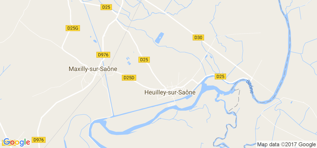 map de la ville de Heuilley-sur-Saône