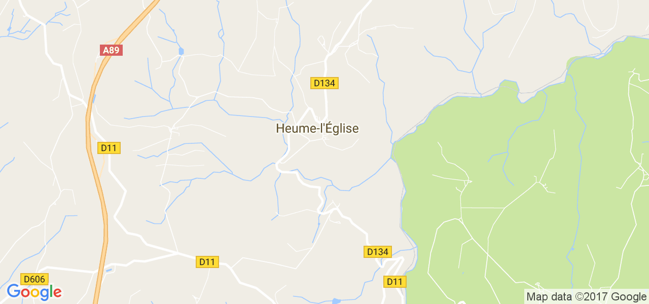 map de la ville de Heume-l'Église