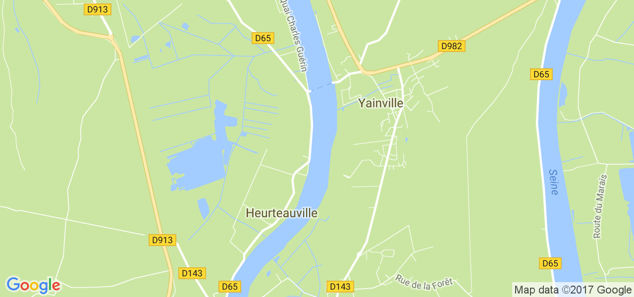 map de la ville de Heurteauville