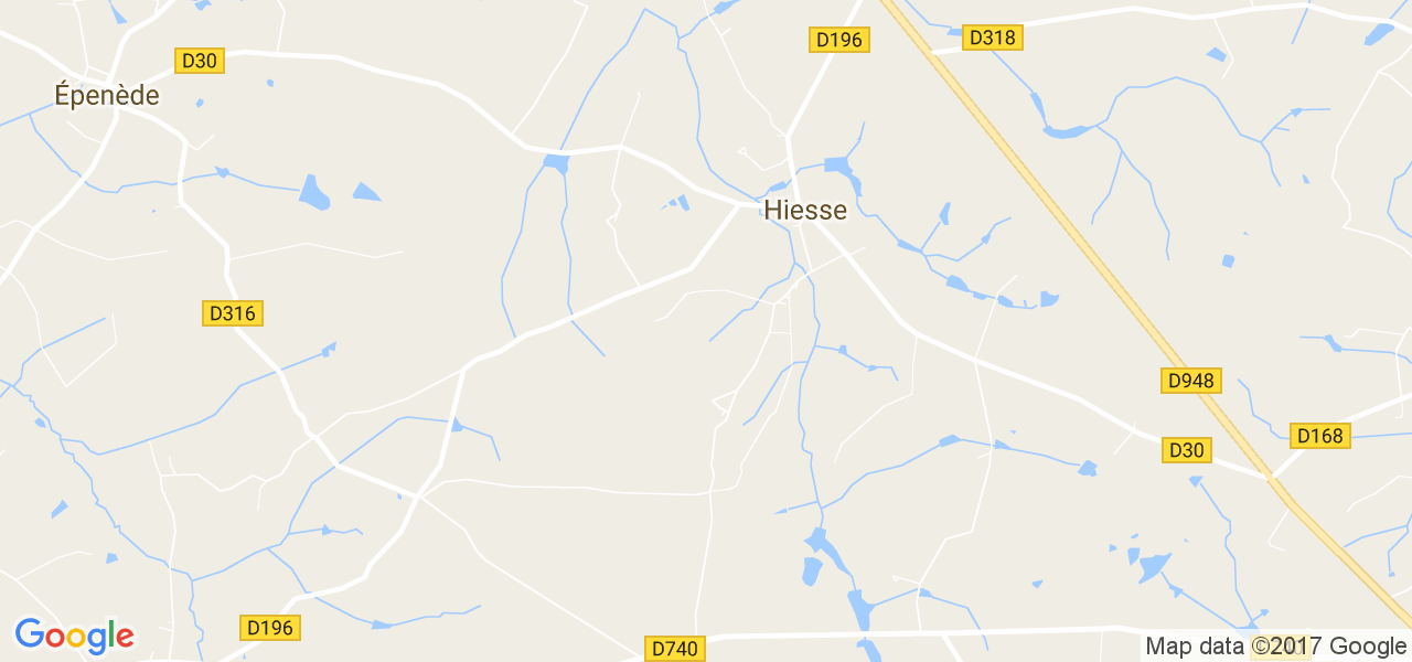 map de la ville de Hiesse