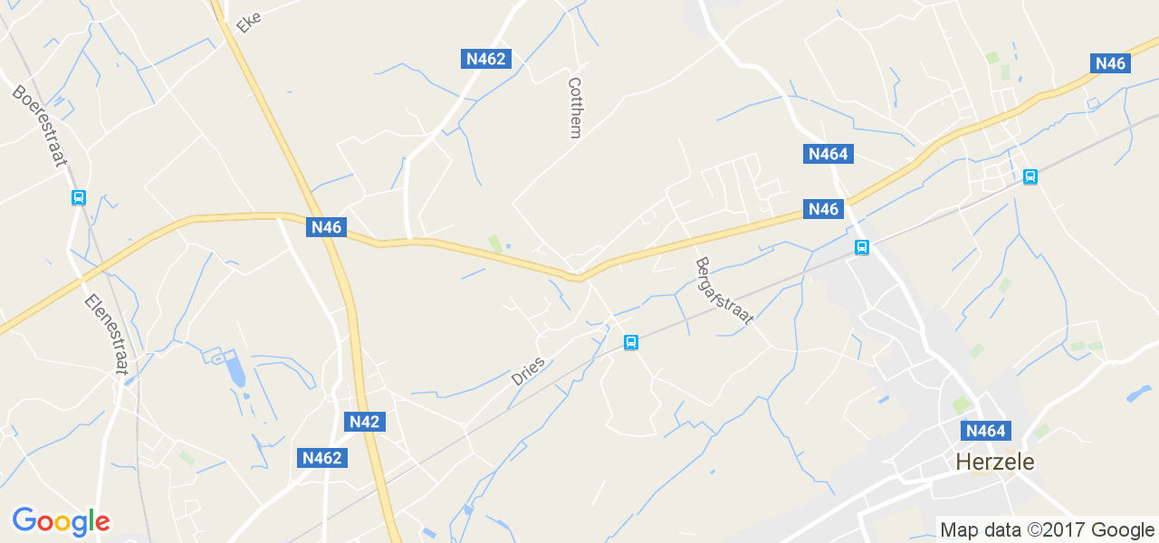 map de la ville de Hillegem