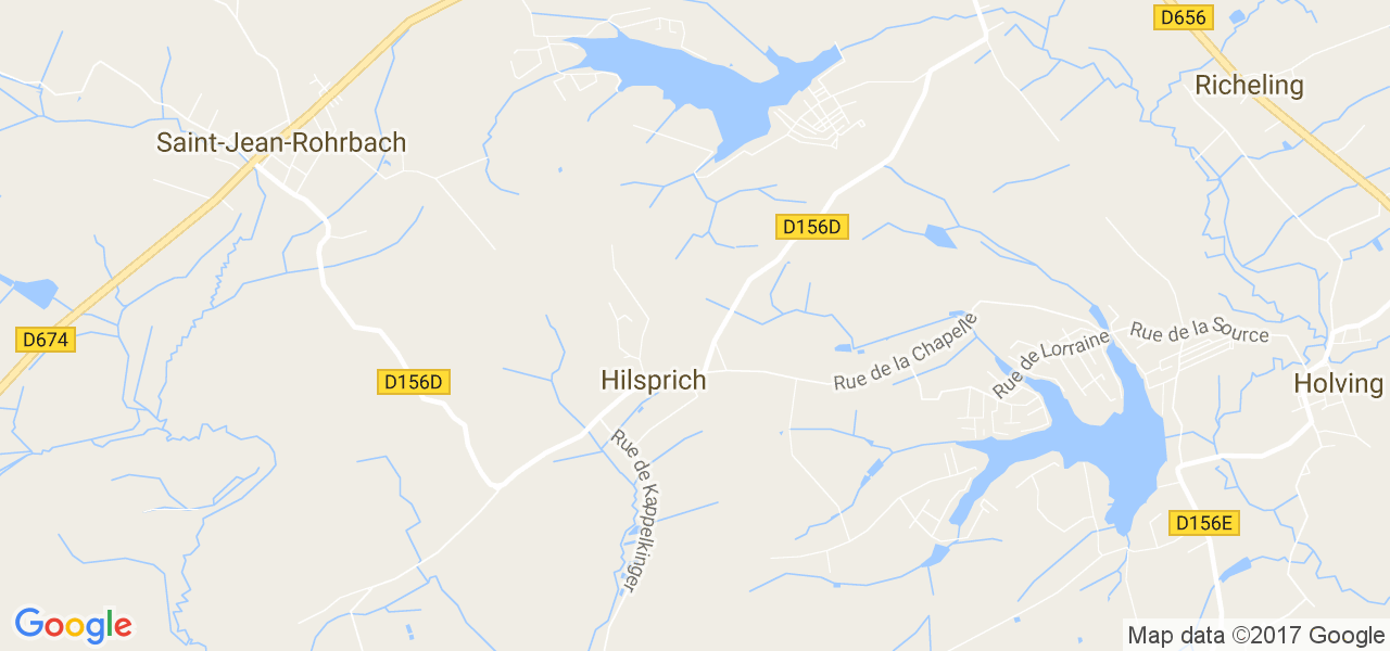 map de la ville de Hilsprich