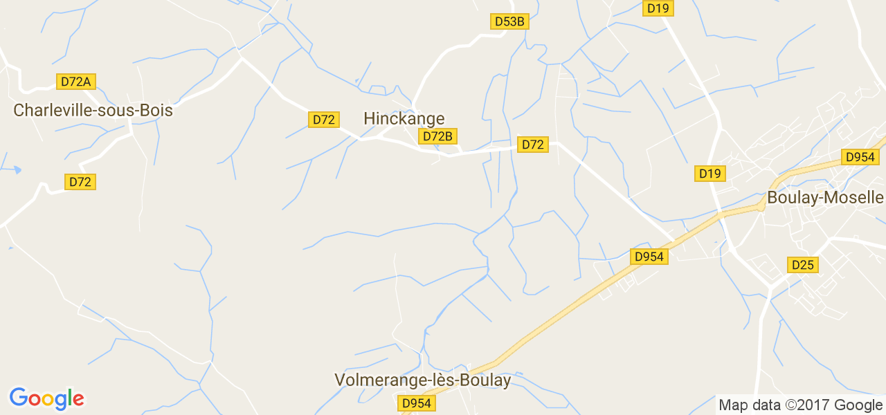 map de la ville de Hinckange