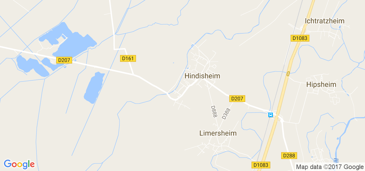 map de la ville de Hindisheim