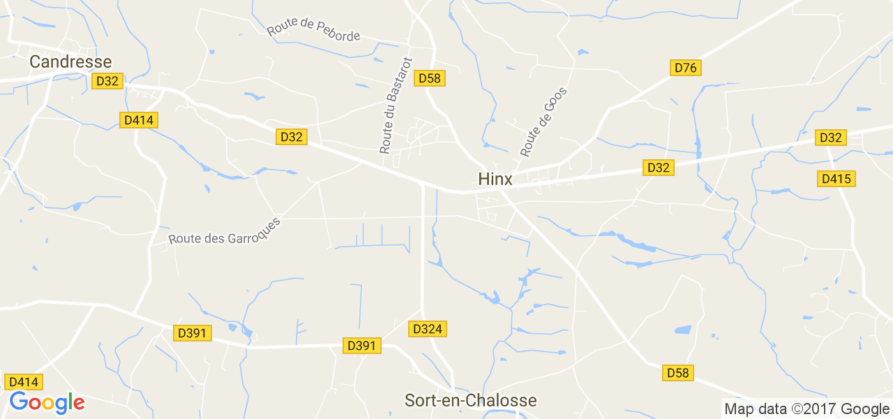 map de la ville de Hinx