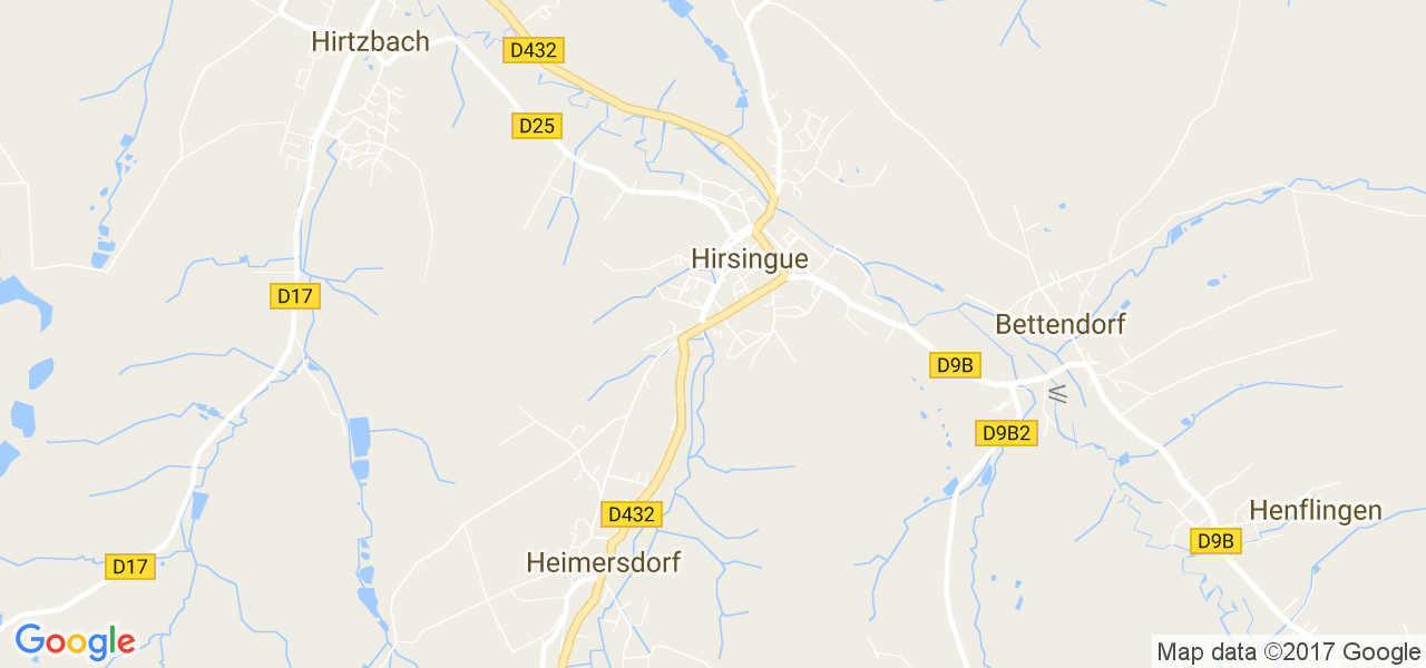 map de la ville de Hirsingue