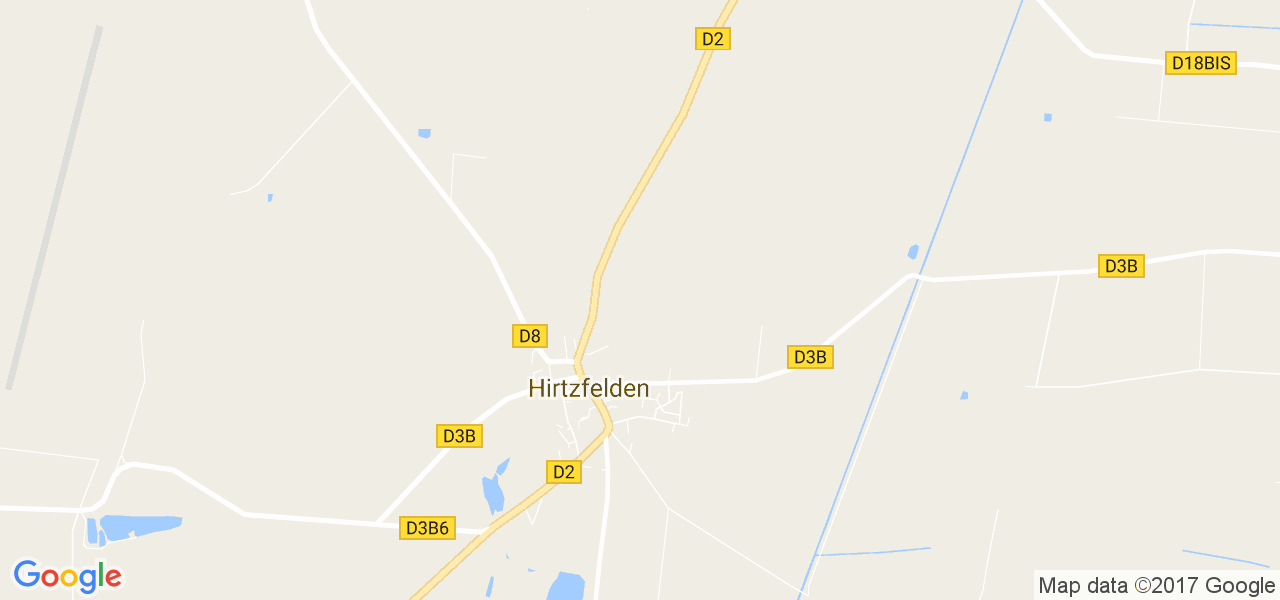 map de la ville de Hirtzfelden