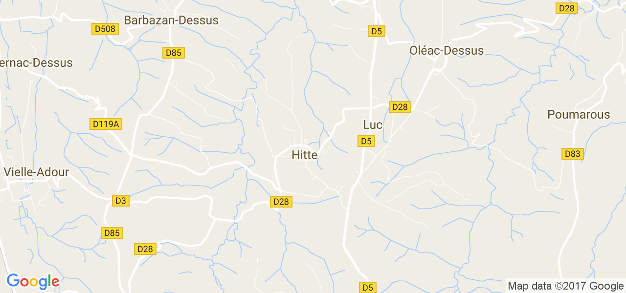 map de la ville de Hitte