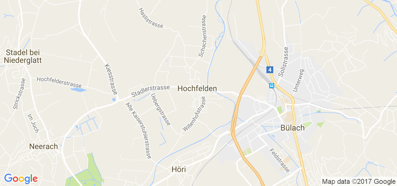 map de la ville de Hochfelden