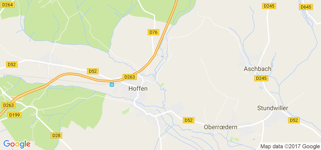 map de la ville de Hoffen