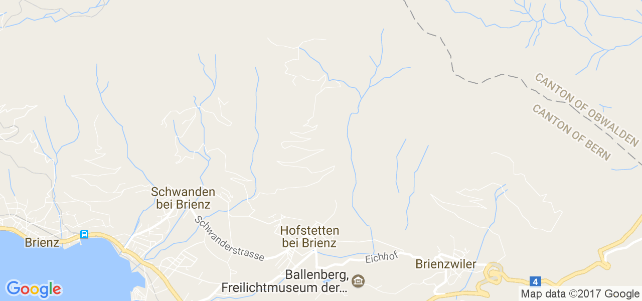 map de la ville de Hofstetten bei Brienz