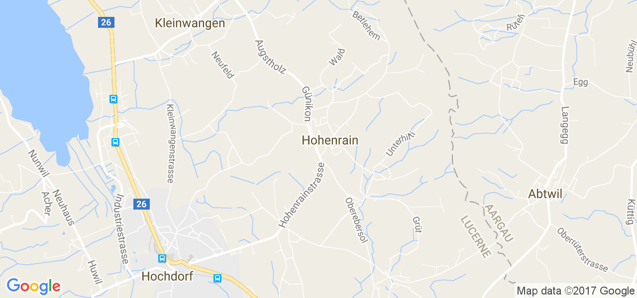 map de la ville de Hohenrain