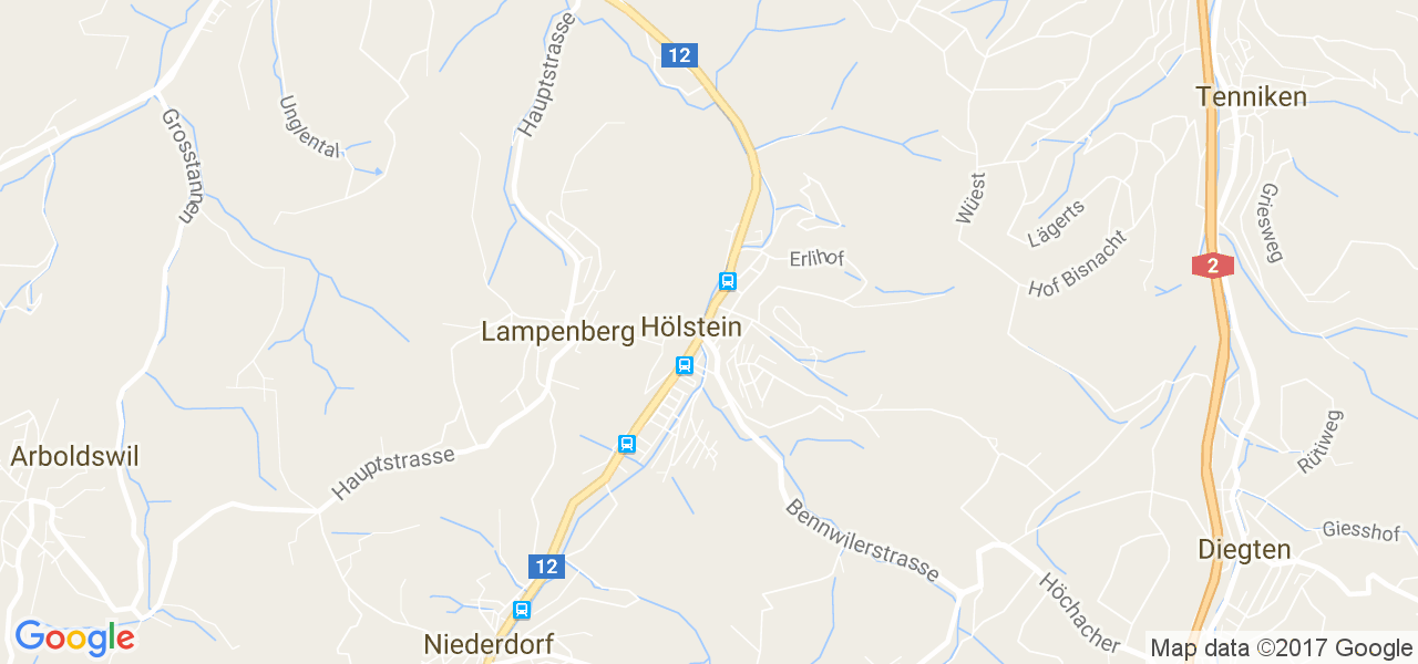 map de la ville de Hölstein