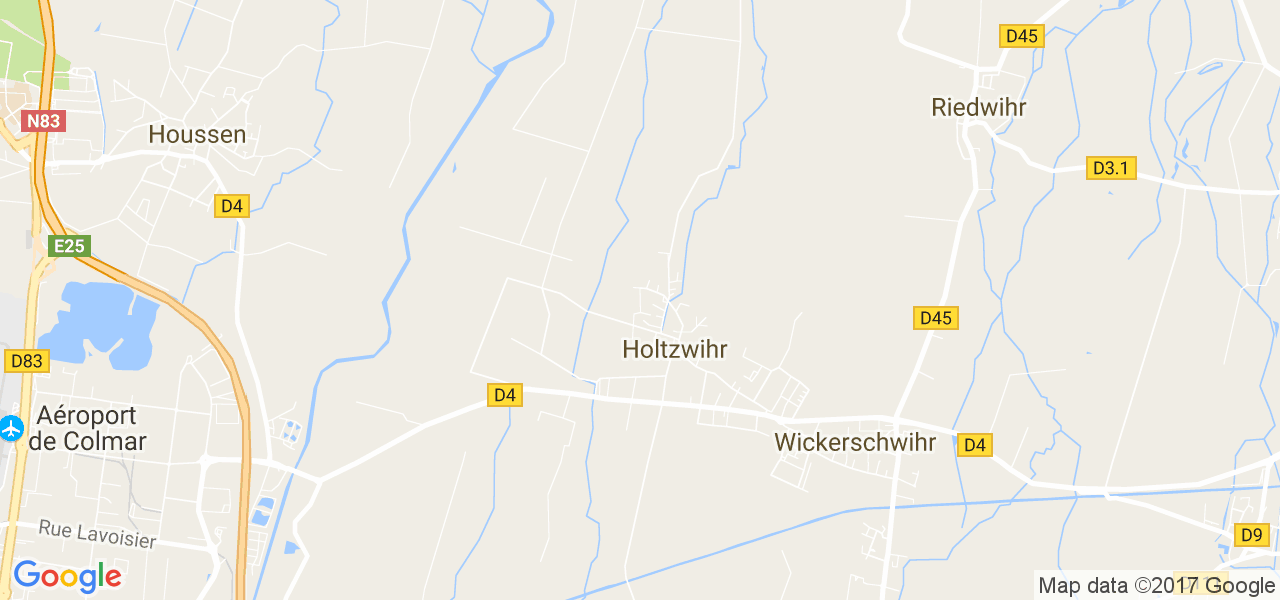 map de la ville de Holtzwihr