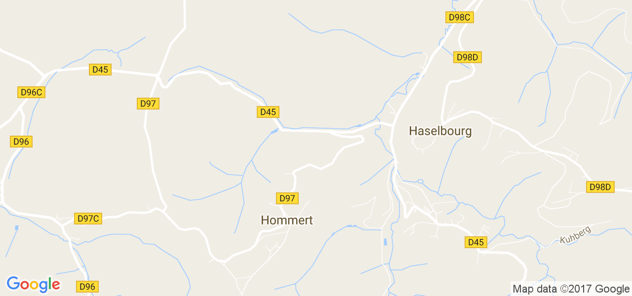 map de la ville de Hommert