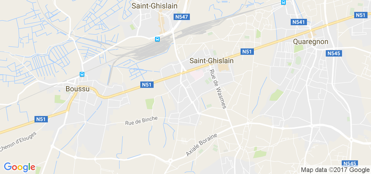 map de la ville de Hornu