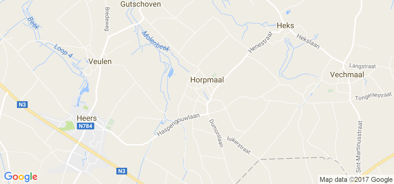 map de la ville de Horpmaal