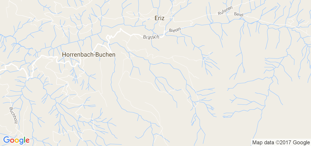 map de la ville de Horrenbach-Buchen