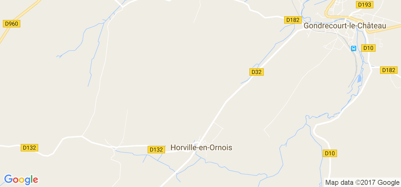 map de la ville de Horville-en-Ornois