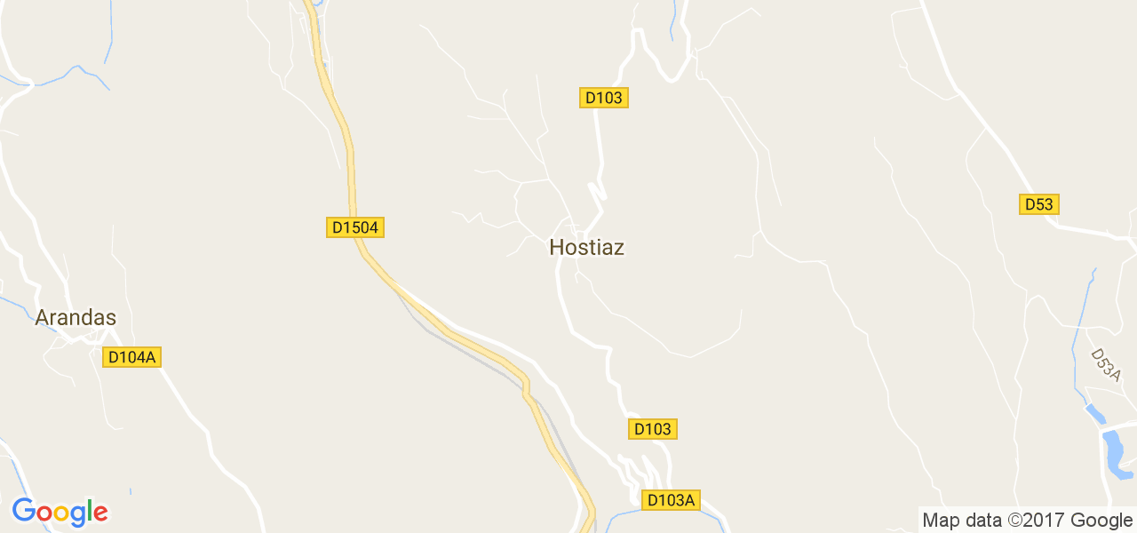 map de la ville de Hostiaz