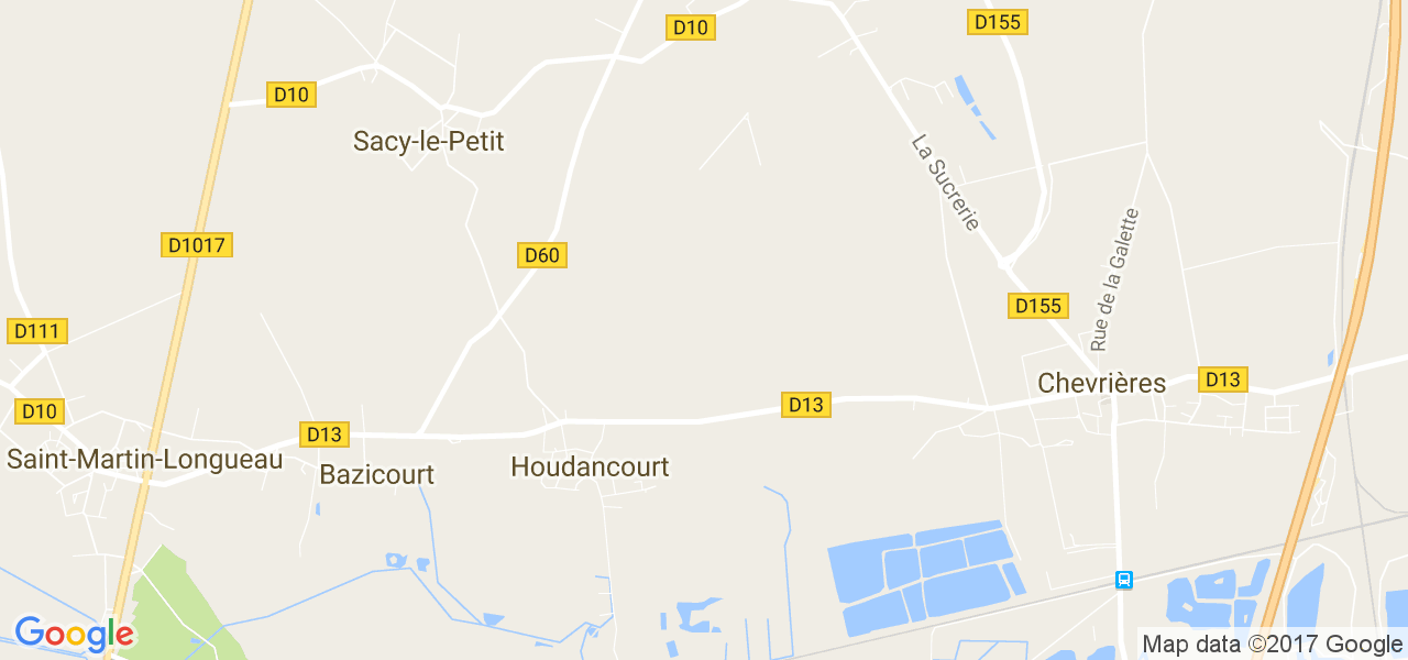 map de la ville de Houdancourt