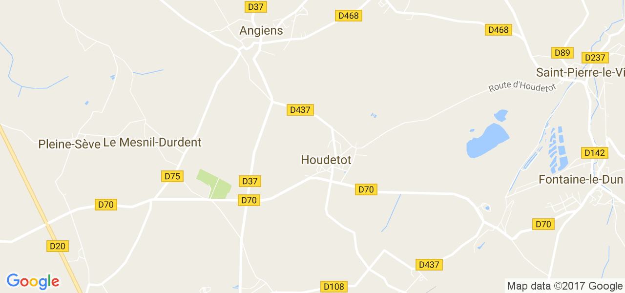 map de la ville de Houdetot