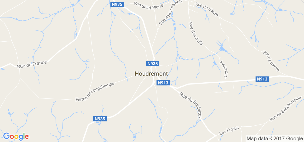 map de la ville de Houdremont